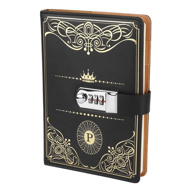Cuaderno De Papel Rayado, Cuaderno A5 Con Cerradura De Combinación Suavizante, 300 Páginas Para Oficina