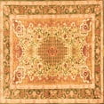 thumbnail image 1 of Ahgly Company Indoor Square Medallion Orange Traditional Area Rugs, 3' Square, 1 of 1