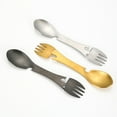 thumbnail image 4 of LLavero de cuchillo Spork multifuncional Yuarrent acero inoxidable negro, 4 of 6