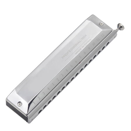 WEAVILUX Harmonica 16 Hole Weavilux Silver Responsive and Durable Box