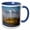 Blue/White, variant on 3drose, Fortress El Morro, Old Town, San Juan, Puerto Rico, 11oz Two-tone Green Mug