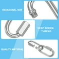 thumbnail image 3 of Uxcell M8 1.6" 304 Stainless Steel Quick Link Chain Connector, D Ring Chain Hooks 1523 LBS Capacity 5 Pcs, 3 of 7