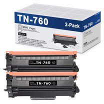 TN760 TN730 Toner Cartridge: Compatible 2 Pack Black Toner Replacement for Brother TN760 TN730 Toner Cartridge HL-L2350DW L2395DW L2390DW MFC-L2710DW L2750DW Printer High Yield
