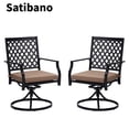 thumbnail image 2 of Satibano 7 Piece Outdoor Patio Dining Furniture Set- 6 Outdoor Swivel Dining Chairs and 1 Rectangular Outdoor Table Set for Lawn Garden, 2 of 7