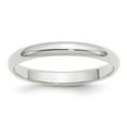 thumbnail image 1 of 3 mm Sterling Silver Half-Round Band, Polished - Size 9.5, 1 of 1
