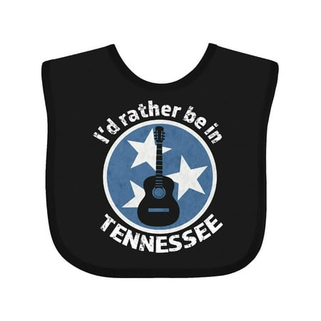 

Inktastic I d Rather Be in Tennessee Gift Baby Boy or Baby Girl Bib