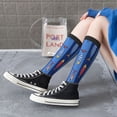thumbnail image 5 of Daiia Sports Socks Cute Fish Printed Novelty Crew Socks for Men Women Knee High Socks Cotton Socks Soft & Breathable Support Unisex Socks, 5 of 9