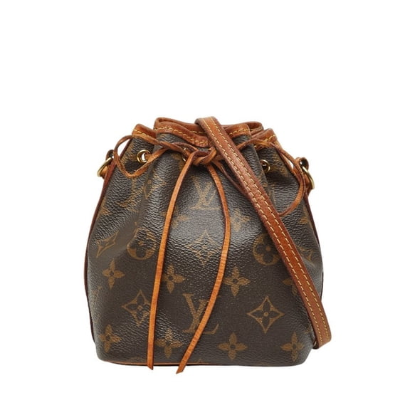 Pre-Owned Louis Vuitton Monogram Nano Noe Crossbody Mini Shoulder Bag with... (Fair)
