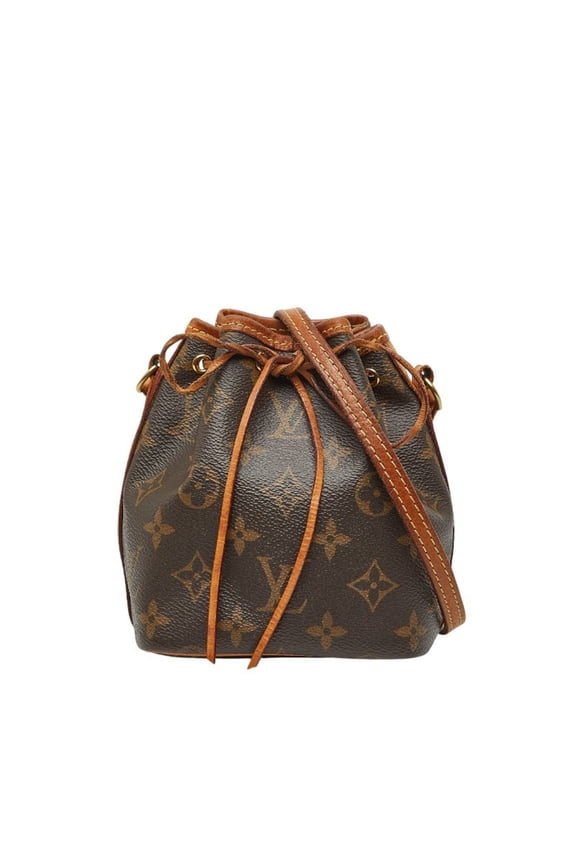 Pre-Owned Louis Vuitton Monogram Nano Noe Crossbody Mini Shoulder Bag with... (Fair)