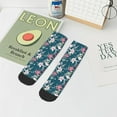 thumbnail image 7 of Pofeuu Lilies Flowers Print 30cm Socks, Adult Running Hiking Socks for Youth and Adult, 7 of 7