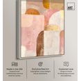 thumbnail image 2 of Rose Quartz and Sand II Canvas Blush Abstract by Art Remedy, Silver Frame, 30 x 36, 2 of 7