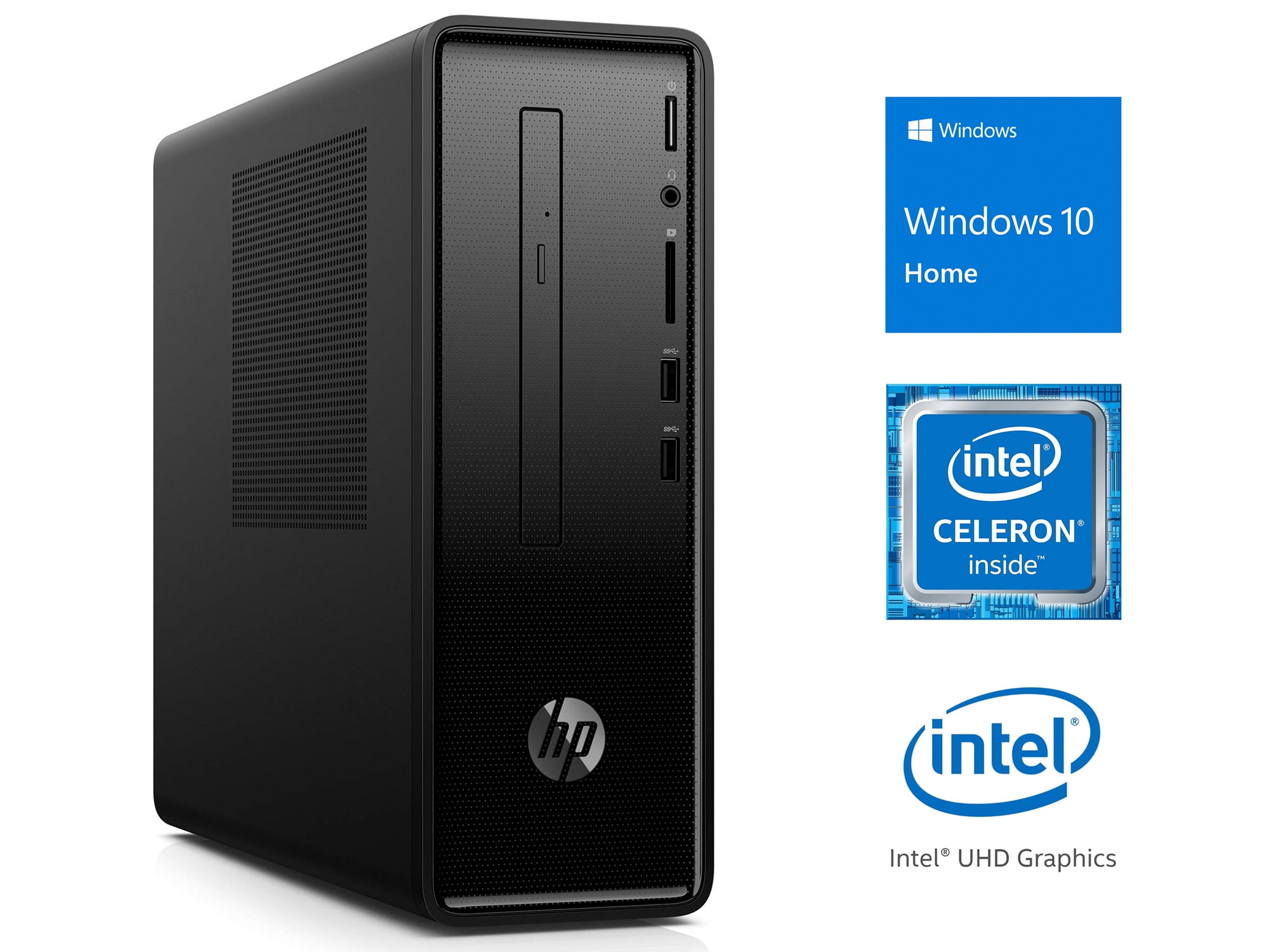 Refurbished HP Slimline 290 Desktop, Intel Celeron G4900 3.1GHz, 4GB