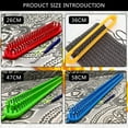 thumbnail image 4 of Rectangle Knitting Looms 47 cm Long Green Plastic Weaving Looms Set Scarf Hats Making Tools DIY Crocheting Handmade Craft Kit with a Crochet Hook and Needle for Knitting Lovers (Green), 4 of 7