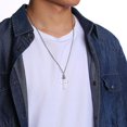 thumbnail image 4 of Stainless Steel Glass Container Tube Urn Keepsake Cremation Ashes Memorial Pendant Necklace For Men Womenurn Necklace Can Be Opened Stainless Steel Ne, 4 of 4