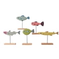 thumbnail image 4 of Peces De Madera, Decoración De Soporte, Estatua De Pescado, Decoración De Escritorio Para Bar De Oficina En Casa seitruly HA040697-03, 4 of 6