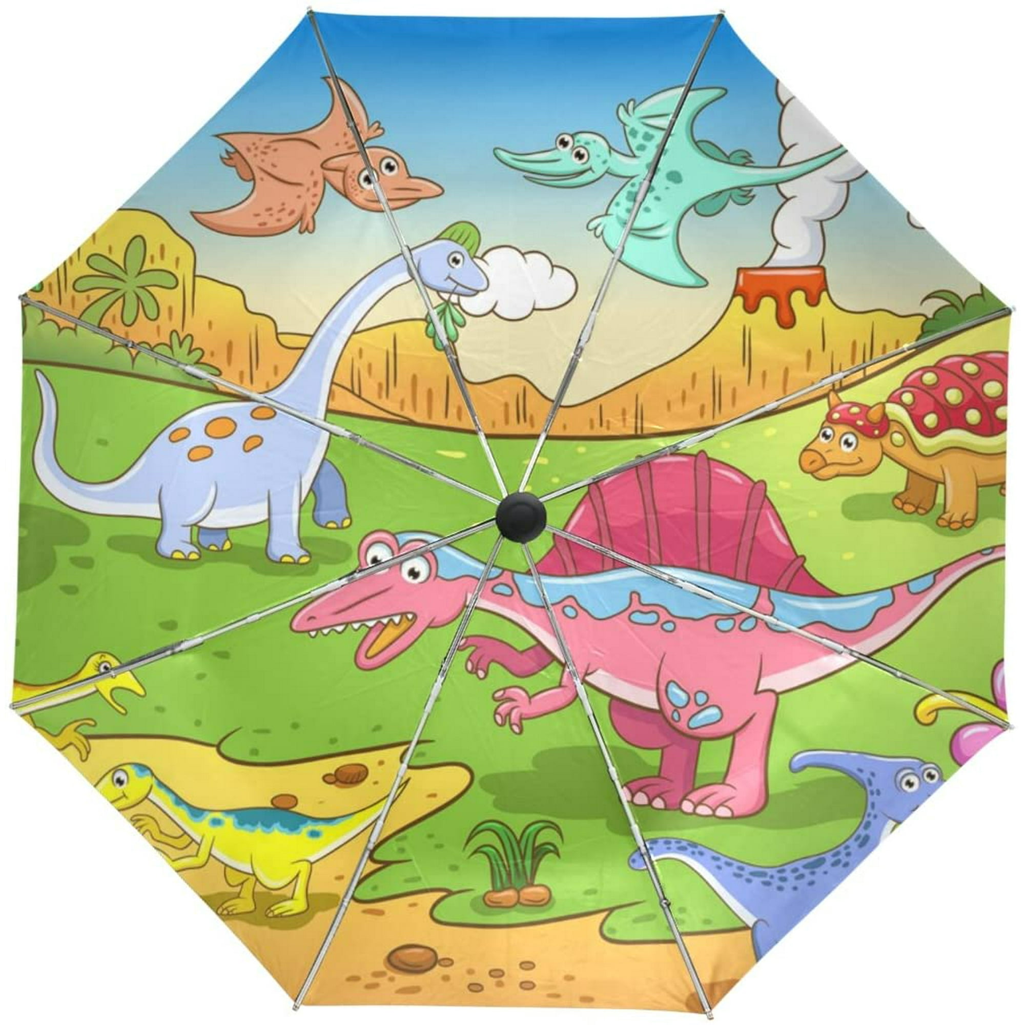 Cute Dinosaurs Cartoon Kids Travel Umbrella Auto Open Close UV Protection Windproof Lightweight Umbrella | Walmart Canada Cute Dinosaurs Cartoon Kids Travel Umbrella Auto Open Close UV Protection Windproof Lightweight Umbrella | Walmart Canada