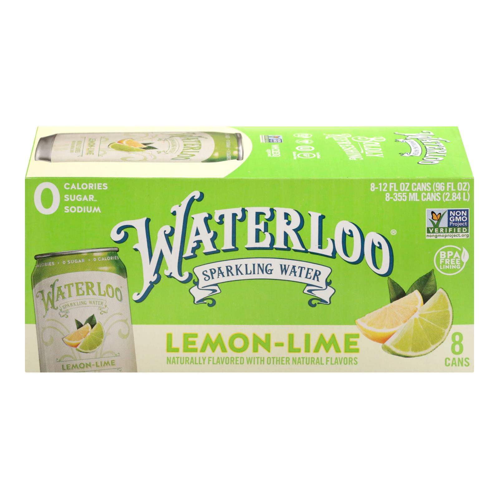 Waterloo Sparkling Water Lime Case of 3 8/12 FZ