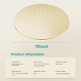 thumbnail image 2 of Pommeau de Douche Pluie Rond Haute Débit Acier Inoxydable Design Haute Pression (B-Chrome 12), 2 of 8