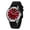 Red, variant on Quartz Watch for Men, Fashion Sports Men Watches with Silicone Strap, Date & Day Calendar, Casual Waterproof Men's Watch, Red