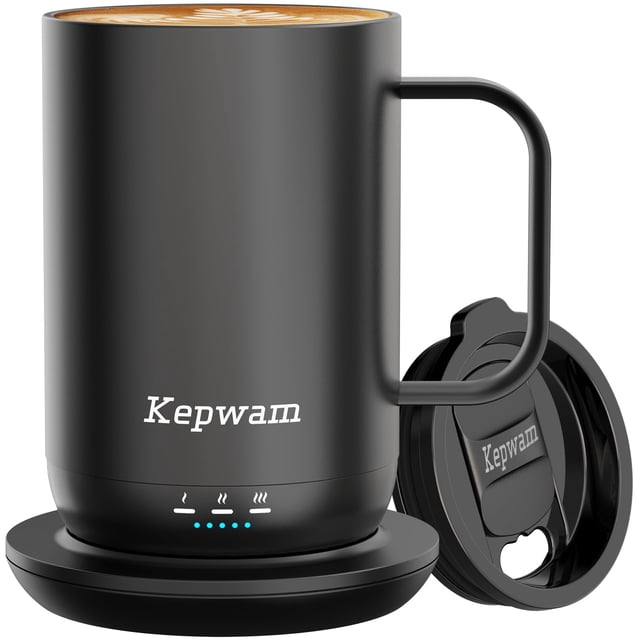 Taza inteligente térmica recargable Kepwam T1 de 470 ml