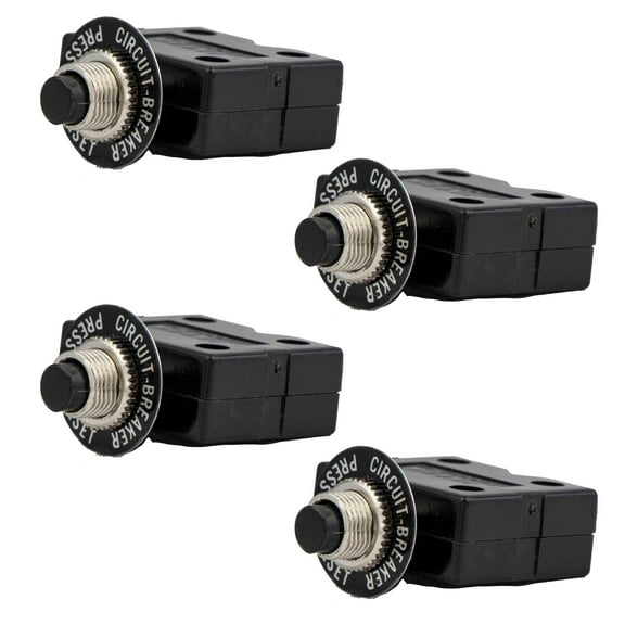 Five Oceans Marine Terminal Circuit Breaker with Reset Button, 15 Amp (4 Pack) FO1432-M4