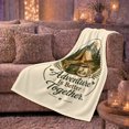 thumbnail image 6 of Mountain Tent Campfire Adventure Quote, Rustic Outdoor Style for Camping Lovers, Better Together Scene and Anniversary Gift, Soft Flannel Blanket for Cabin and Lodge, Home Decor, 6 of 9