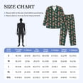 thumbnail image 4 of Naloa Mushroom House Men’s Pajamas Set - Long Sleeve Button Down Sleep Shirt and Pajama Bottoms Sleepwear Set-Small, 4 of 7