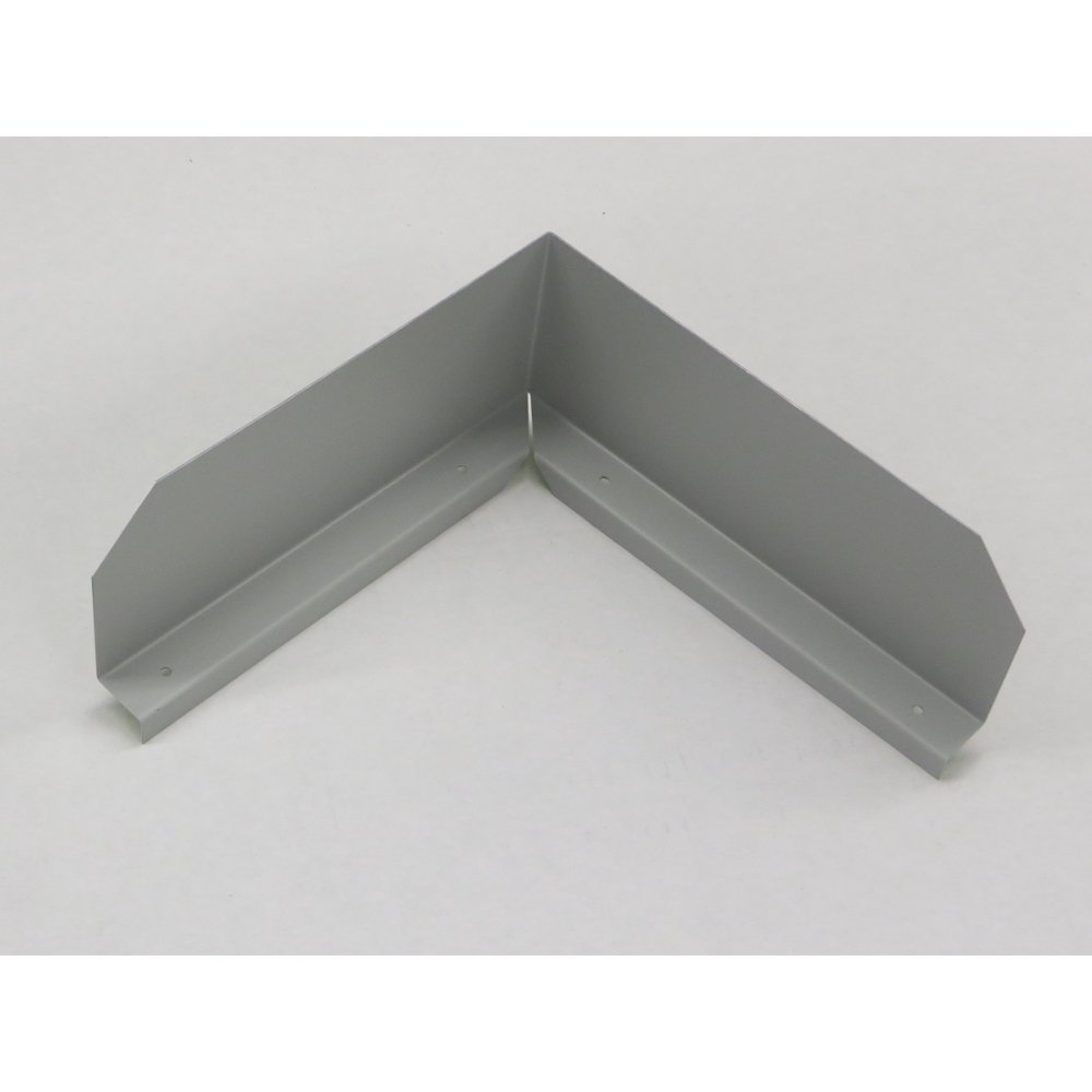 Bent (Inside Corner) Gutter Valley Splash Guards 12 ct PEARL GREY
