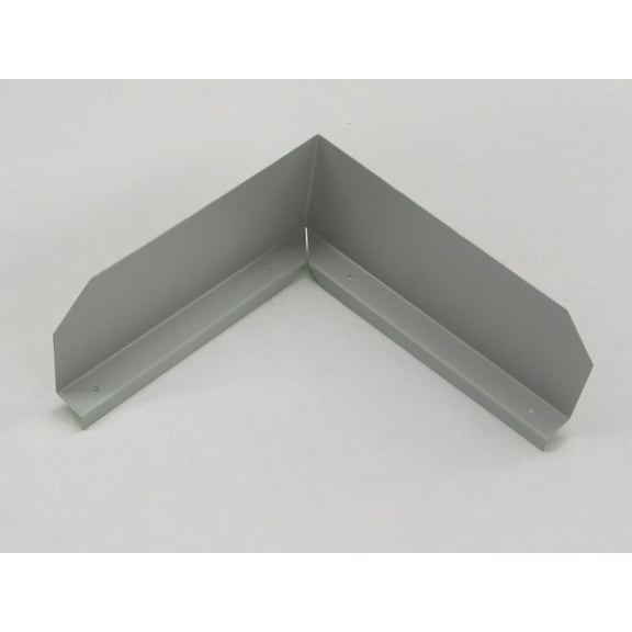 Bent (Inside Corner) Gutter Valley Splash Guards - 12 ct PEARL GREY