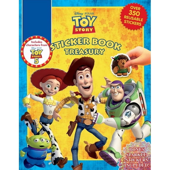 Sticker Book Treasury Disney Toy Story (with 5) Sticker Book Treasury, (Hardcover)