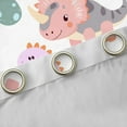 thumbnail image 4 of Feelyou Funny Jungle Dino Curtains Pack of 2 (42x84 Each) for Teens, Cute Cartoon Dinosaur Curtains Blackout, Animal Theme Bedroom Curtains, Curtains and Drapes Home Decor, 4 of 6