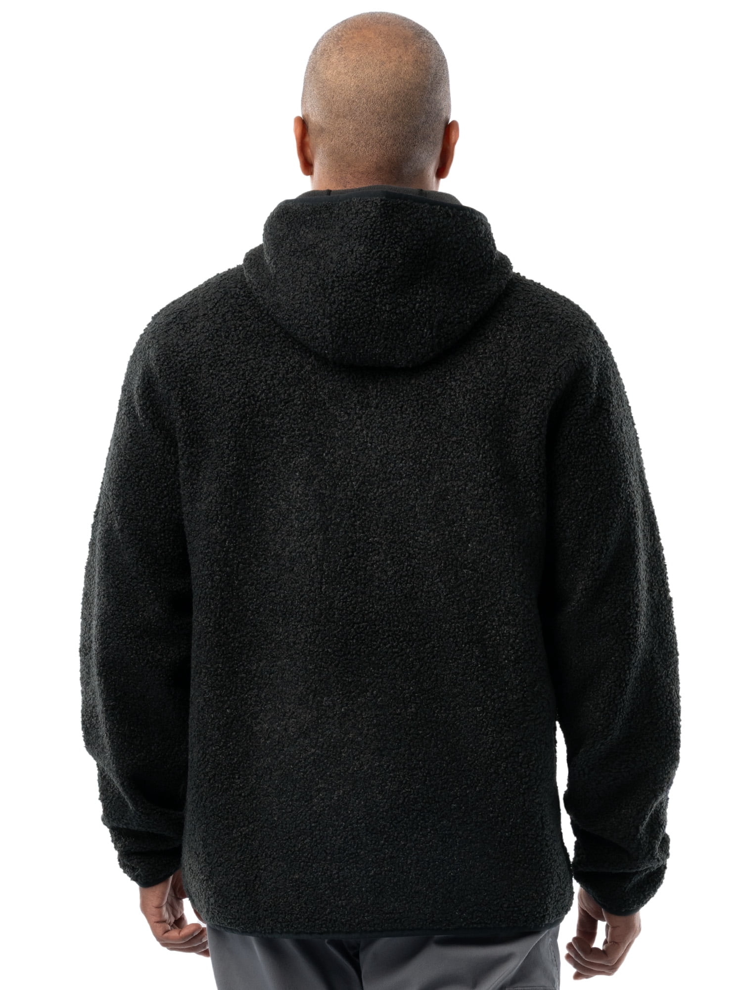 Wrangler Outdoor Men's & Big Men's Full Zip Burly Utility Backpacking Sweater Hoodie, Size S-2XL