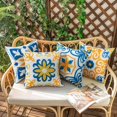 thumbnail image 2 of Juego de 4 Fundas de Almohada Impermeables para Exteriores,18.0x18.0 Pulgada,Fundas Almohada Decorativas con Flores Mandala,Fundas de Almohada con Geométrico Estilo Bohemio, 2 of 5