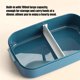 thumbnail image 4 of Fiambrera De 700Ml De Gran Capacidad, Fiambrera Azul, Fiambrera De Plástico De Alta Con Sello, Soporte De Almacenamiento Para El Almuerzo, Contenedor De Alimentos Con Aislamiento Térmico Cateissary HA013788-00, 4 of 7
