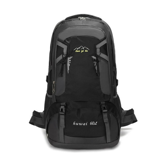 Mochilas al aire libre Camping Amplio Capacidad Impermeable Impermeable Deportes Mochilas Paquete de escalada Pesca Trekking Bolsa de almacenamiento plegable Negro 60L Eigraketly OD003530-04
