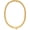 Square Chain, variant on Two Tone Gold Silver Cuban Link Chain Necklace Choker Unisex Chunky Chain Choker Necklace for Women Men, 18"