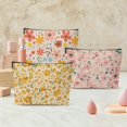 thumbnail image 4 of Bolsa de cosméticos Chenyoumaoyi, 3 unidades, floral, 25 x 18 cm, 4 of 7
