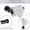 thumbnail image 5 of Towel And Toilet Roll Holder Set, 3 Pieces Wall Mounted Bathroom Accessory, 5 of 5