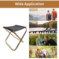 thumbnail image 5 of mini Chaise Pliante Portable Dore Avec Pochette, Tabouret Pliable Compact Ultralger En Aluminium Avec Un Sac De Transport Pour Jardin, Plage, Pche, 5 of 5