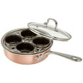 4 Cup Stainless Steel TriPly Professional Egg Poacher W/Nonstick Egg