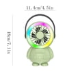 thumbnail image 2 of Rewenti Astronaut Usb Fan with Colorful Night Light, Desktop Fan 3-Speed Rechargeable for Home office Dorm, 2 of 5