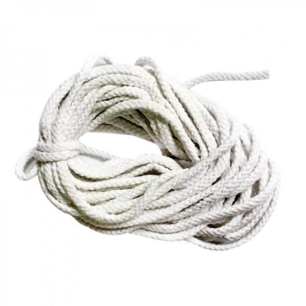 DOLITY 2-9pcs 5mm 10 Meter Twisted Cotton Rope Bleached White Braided Cord 2 Pcs