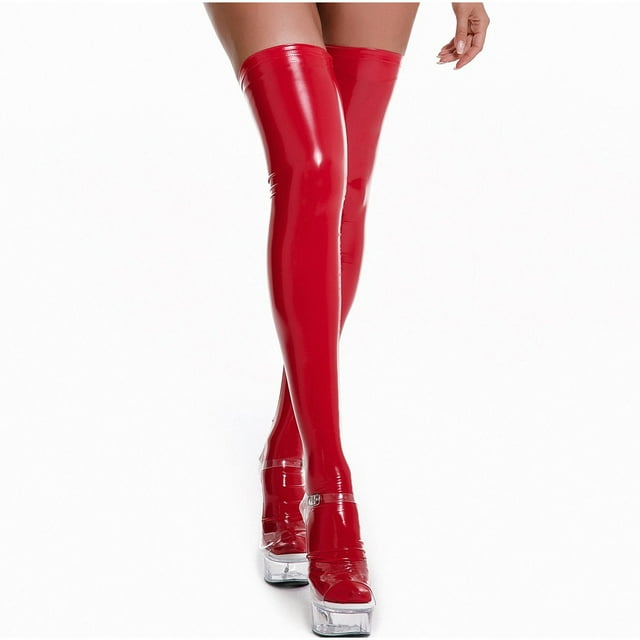 SGFCWSX Chaussettes pour Femmes Ajustées Respirantes Motif Graphique Chaussettes Montantes sous-Vêtements Rouges Taille 4TG