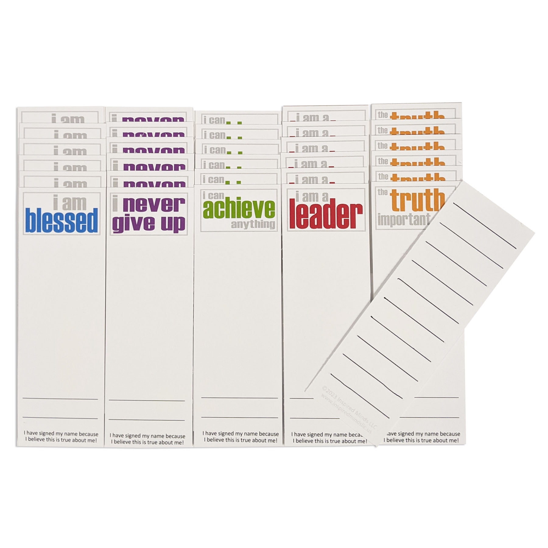 Inspired Minds Page Keepers Bookmarks, Encouragement Booster Set, 30 Per Set, 3 Sets