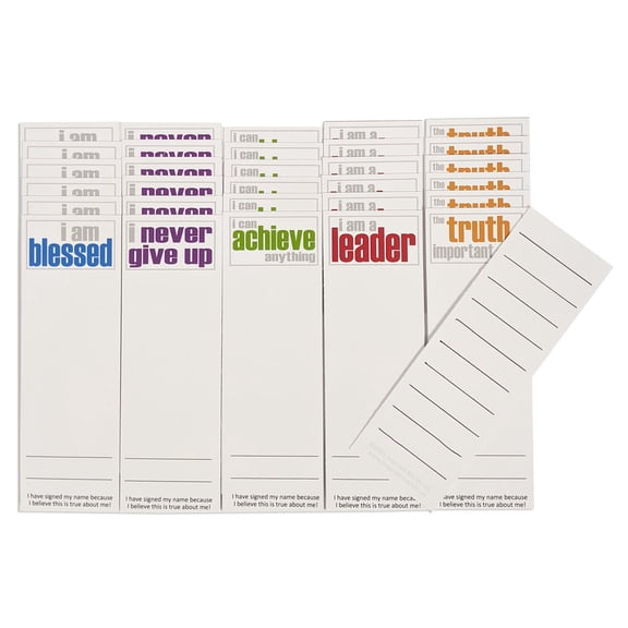 Inspired Minds Page Keepers Bookmarks, Encouragement Booster Set, 6 Each of 5 Titles, Set of 30