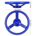 thumbnail image 2 of GOOHOCHY Dark Blue Plastic Steering Wheel Attachment for Swings Versatile Outdoor Playground Accessory, 2 of 6