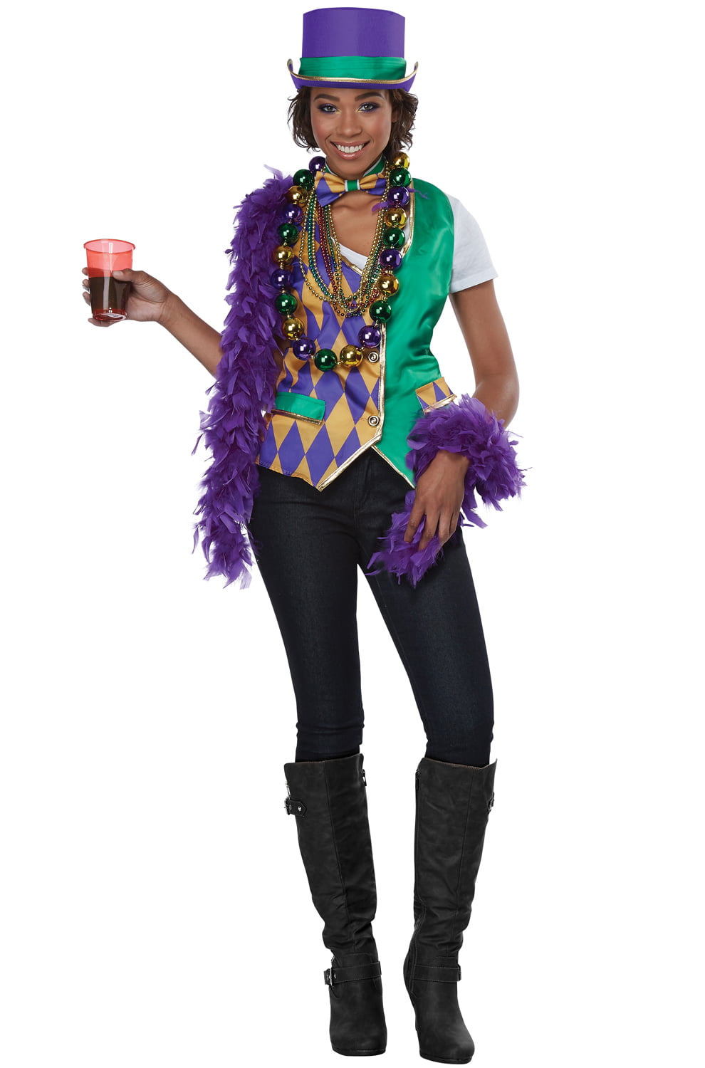 Mardi Gras Woman Adult Costume Kit - Walmart.com - Walmart.com