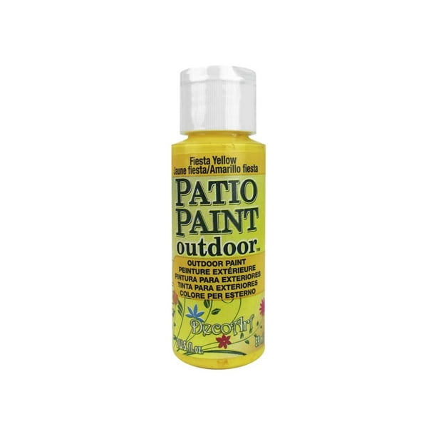 4pc Decoart Patio Paint Outdoor 28 Fiesta Yellow 2 Oz 1 Com 4pc Decoart Patio Paint Outdoor 28, Patio Paint Outdoor