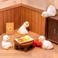thumbnail image 5 of 5 Pcs Canards Blancs Miniatures - Accessoires de Bureau pour Salle de Jeux d'Enfants, 5 of 5