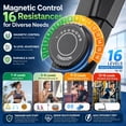 thumbnail image 2 of Funmily Heavy Duty Elliptical Machine for Home, 550 LBS Weight Capacity Magnetic Elliptical Trainer with 16 Resistance Levels, 3-Level Adjustable Pedals, Quiet Drive & LCD Monitor, 2 of 9